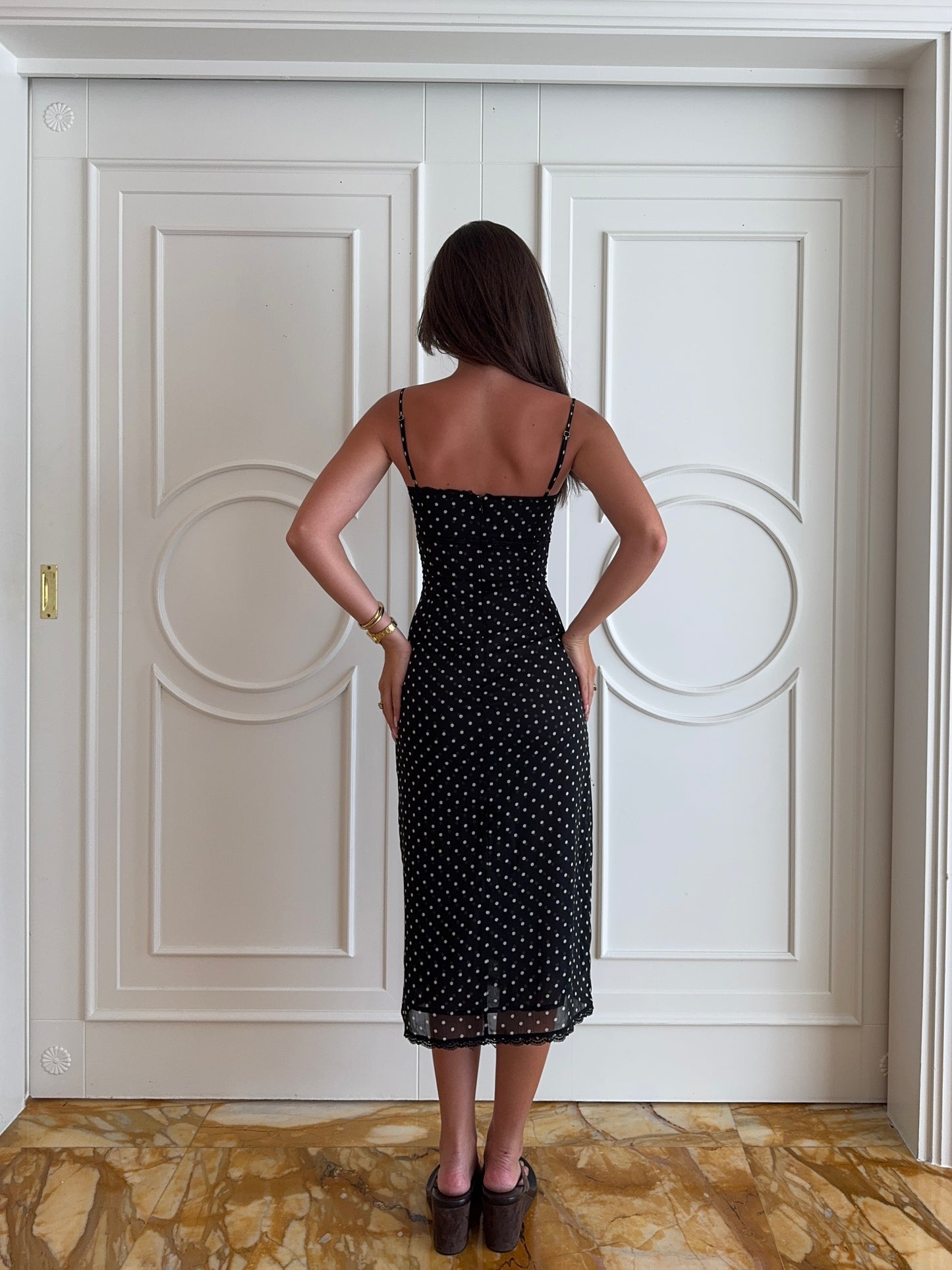 Delilah Midi Dress - Black