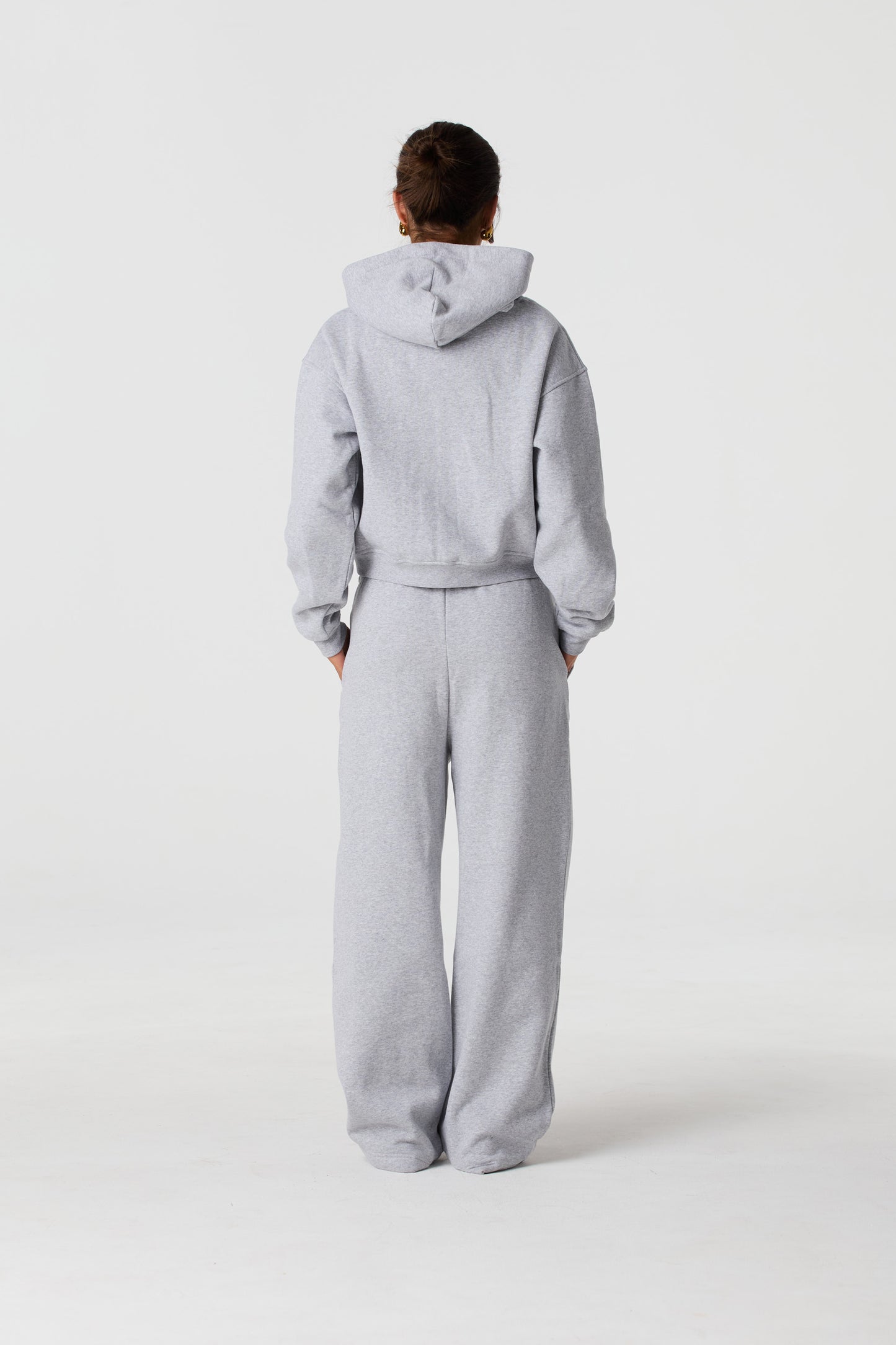 Straight Leg Sweatpants - Grey