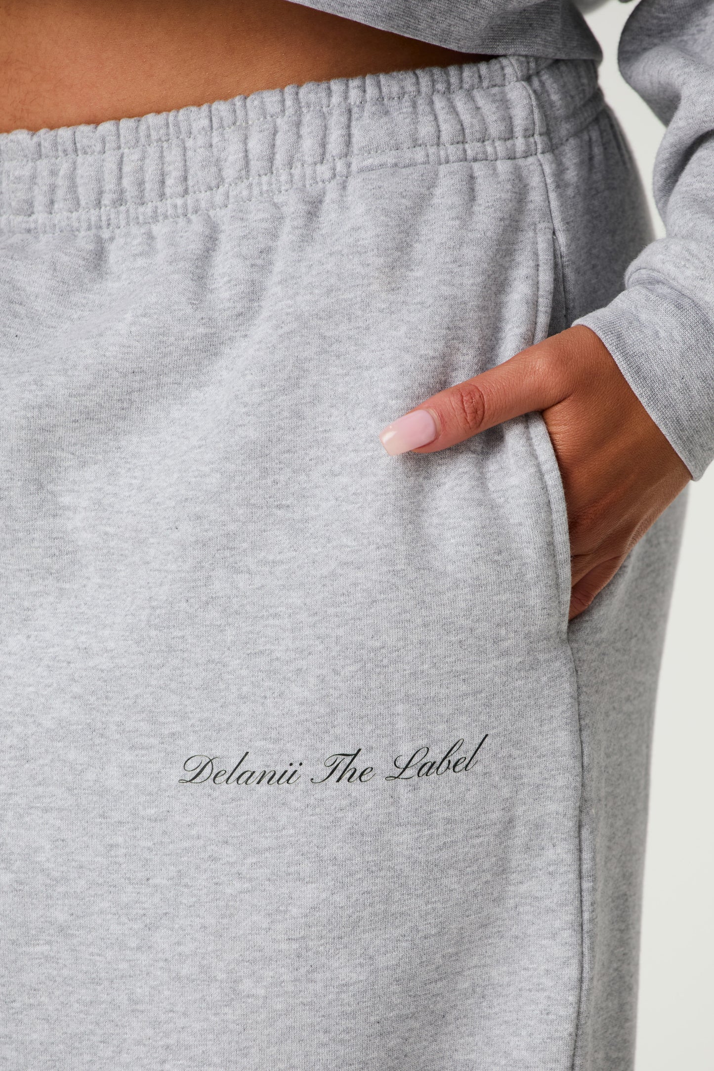 Straight Leg Sweatpants - Grey