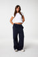 Athleisure Straight Leg Sweatpants - Navy