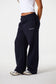 Athleisure Straight Leg Sweatpants - Navy