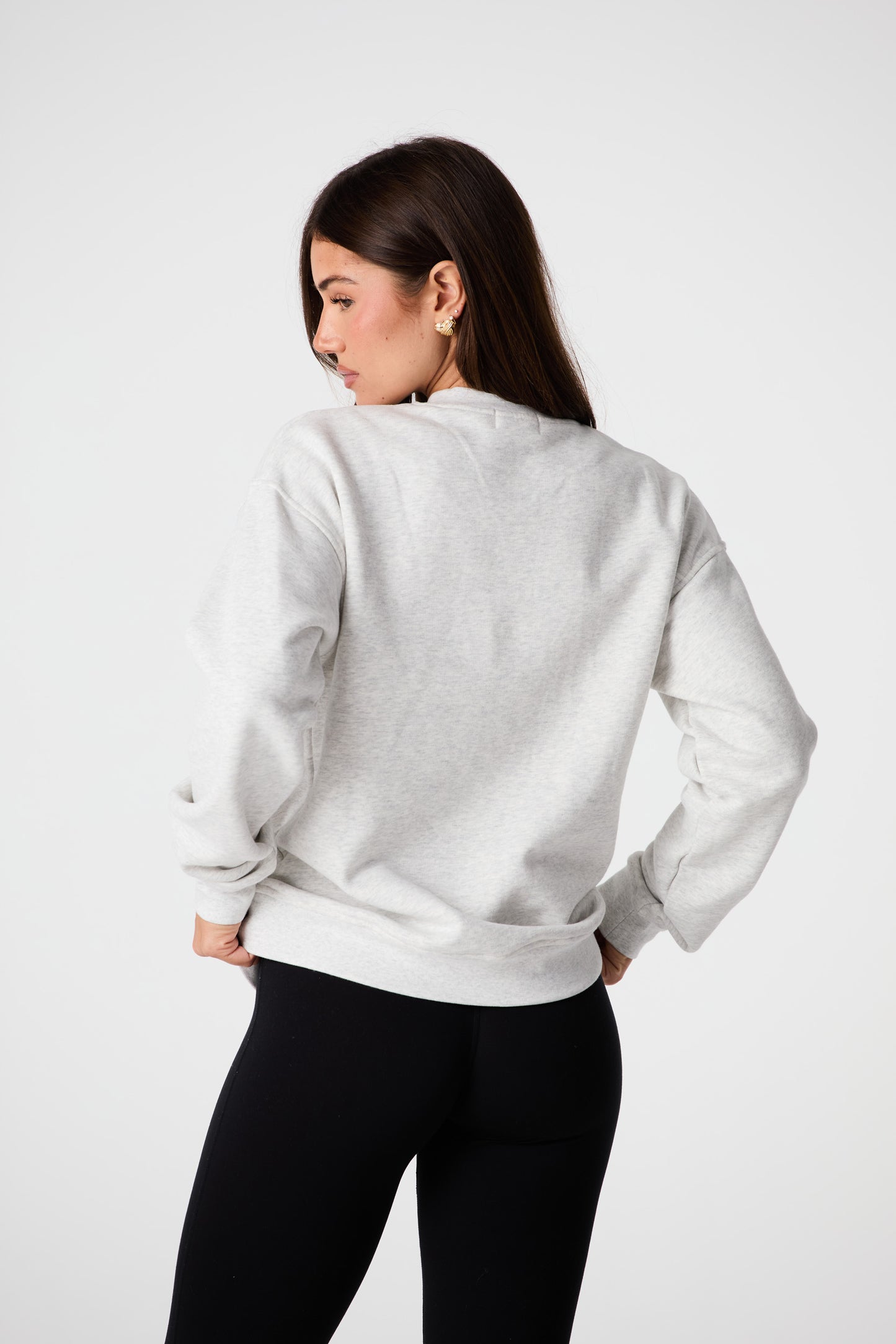 Athleisure Crew Neck - Grey Marle