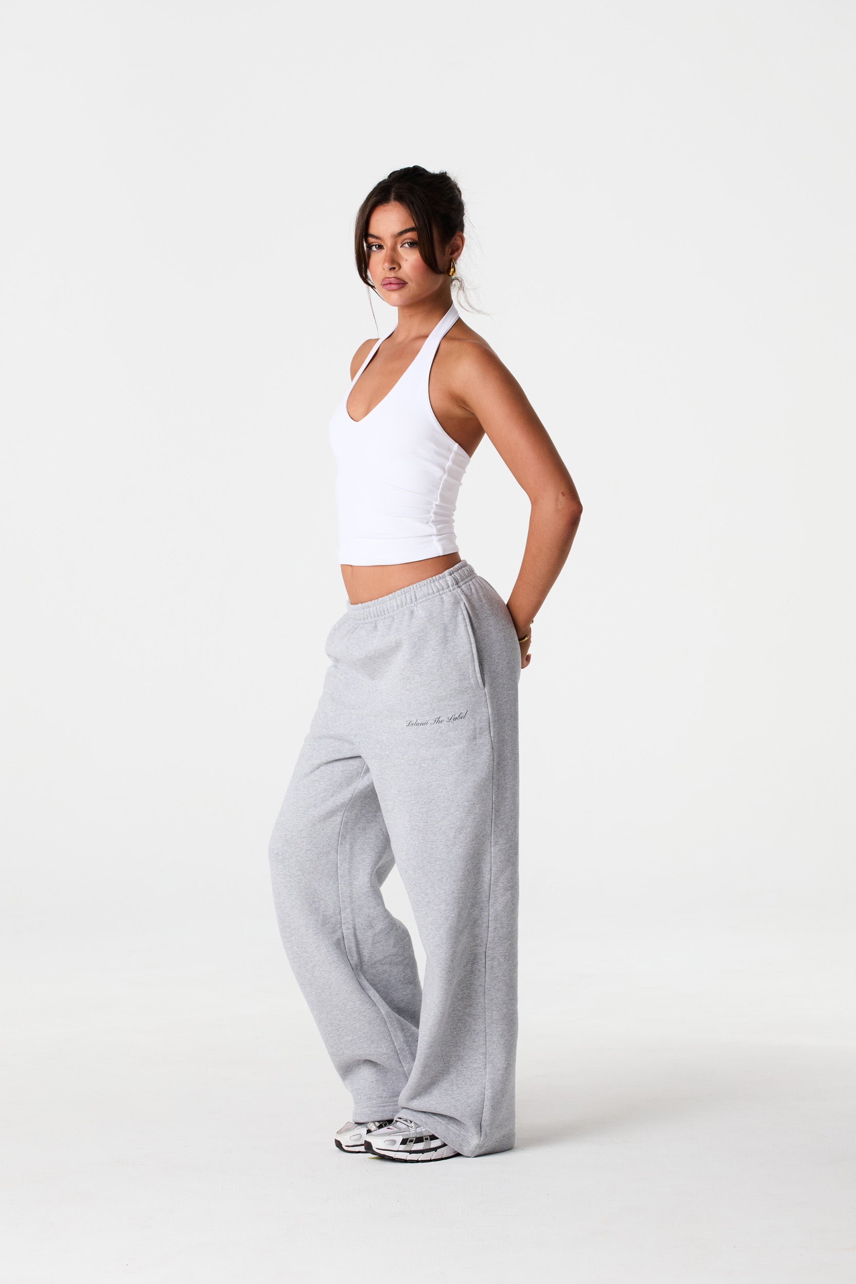 Straight Leg Sweatpants Grey1