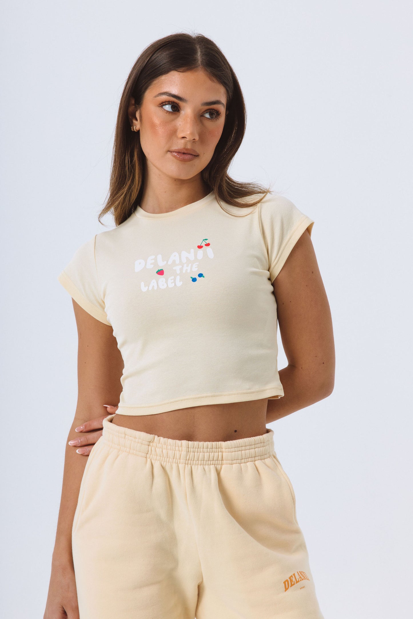 BERRIES BABY TEE - BUTTER